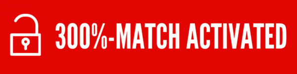 300% Match Active graphic