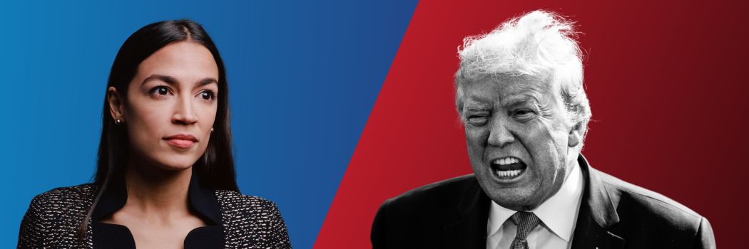 AOC vs Donald Trump
