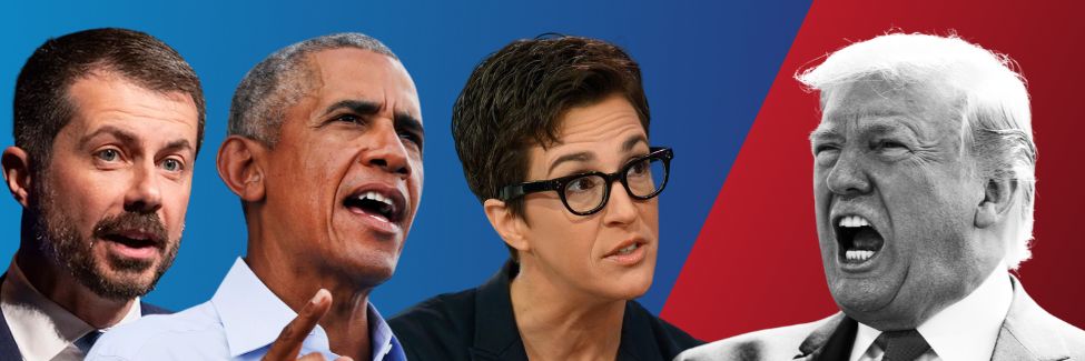 Pete Buttigieg, Barack Obama, and Rachel Maddow vs. Donald Trump
