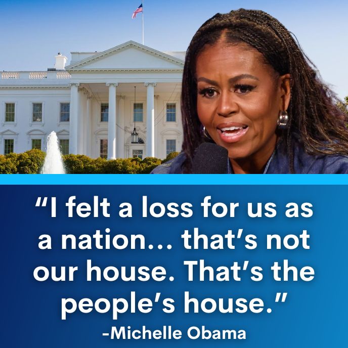 50/50 White House, Michelle Obama: "I felt a loss for us as a nation… that’s not our house. That’s the people’s house."