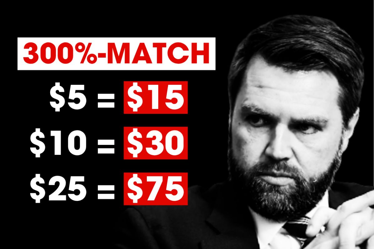 JD Vance with 300%-MATCH amounts