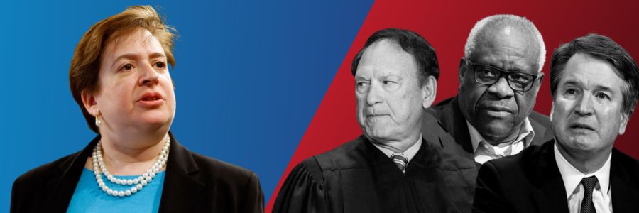 Justice Elena Kagan vs. MAGA Justices Alito, Thomas, and Kavanaugh