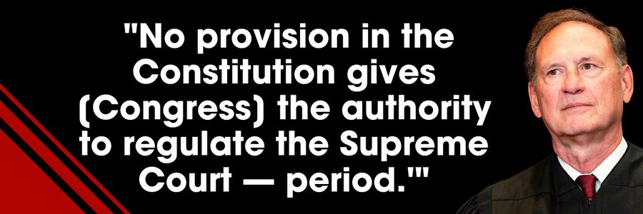 Alito speaks out against the SCOTUS Ethics Act