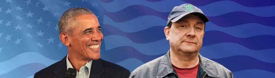 Barack Obama and Democrat Troy Jackson