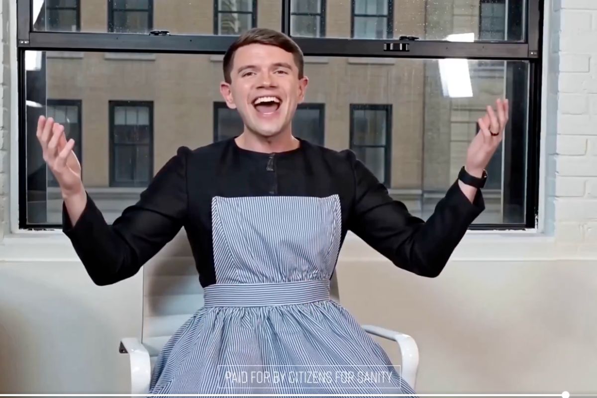 Screenshot of anti-LGBTQ attack ad targeting James Talarico