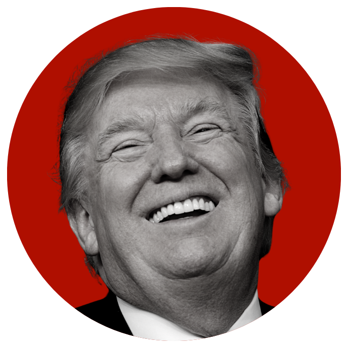 Trump laughing