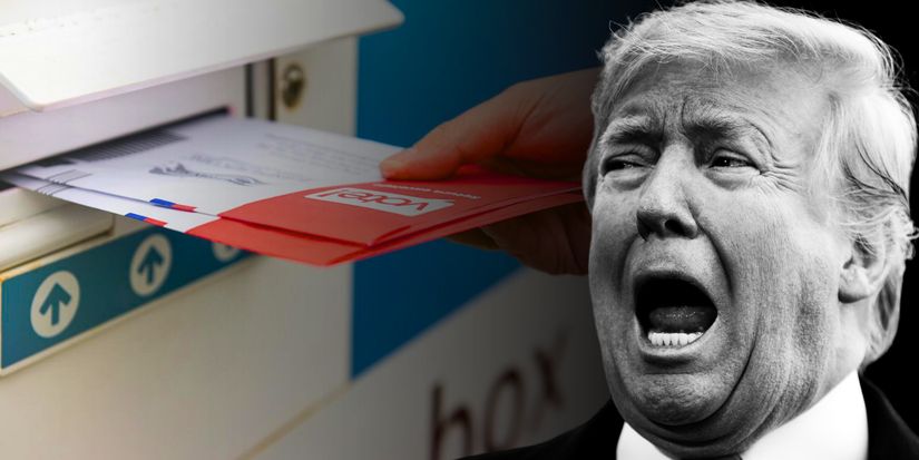 Screaming Trump over mail-in ballot drop boxes