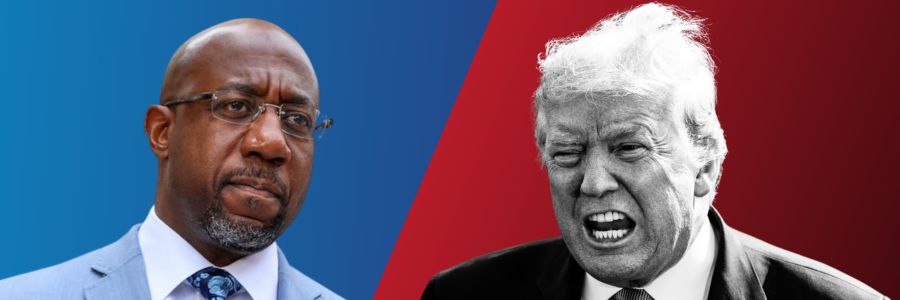 Raphael Warnock vs Donald Trump