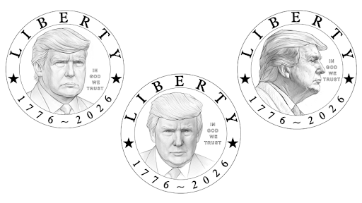 Proposed designs for a Donald Trump $1 Coin