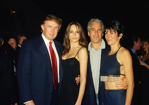 Donald Trump, Melania Trump, Jeffrey Epstein, and Ghislaine Maxwell