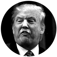 Screaming angry Trump
